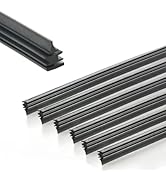 6PCS Silicone Wiper Blade Refill, 28" Frameless Car Windshield Wipers Insert Rubber Strips, Adjus...