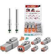 Nilight 2 PIN DT Connector Kit 3 Sets Waterproof Electrical Wire Connector with Size 16 Solid Con...