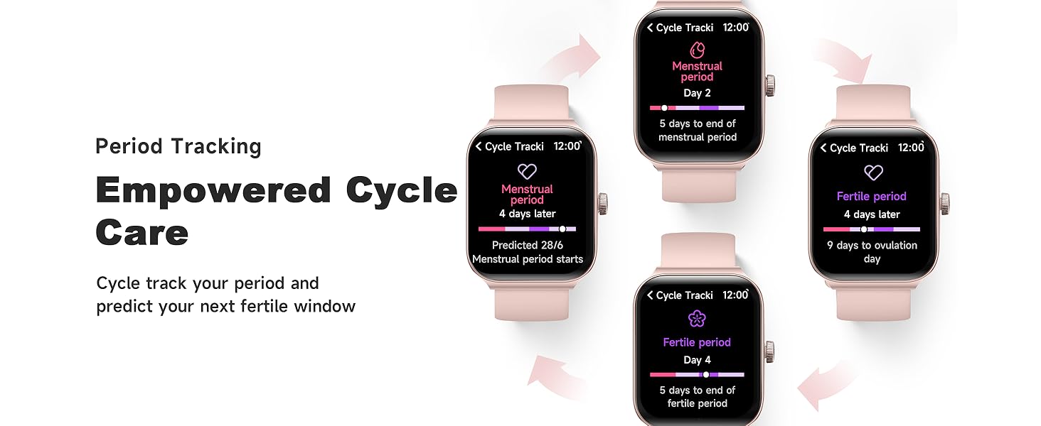 Smart Watches for Women Period Tracking