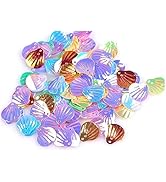EORTA 50g Seashell Sequins 18 MM Loose Shiny Paillette Glitter Sea Shell Flakes with 2 Holes Deco...