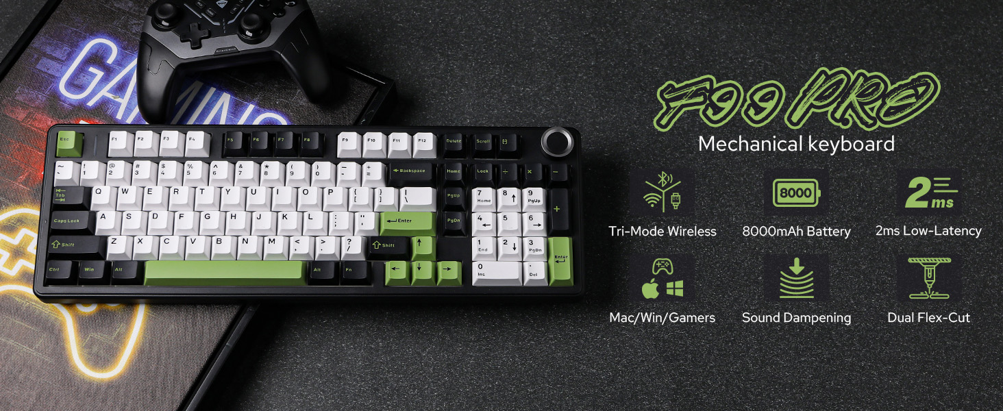 F99 PRO wireless gaming keyboard