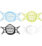 Healifty 4pcs 3D Face Inner Bracket Support Frame Holder for Comfortable Breathing Lipstick Prote...