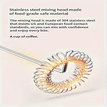 304 stainless steel mixing head, food grade safety