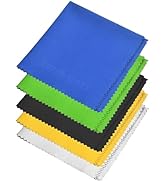 ECO-FUSED Microfiber Cleaning Cloth - 8 x 8 Inch Microfiber Cloth - Pack of 5 Lens Cleaning Cloth...