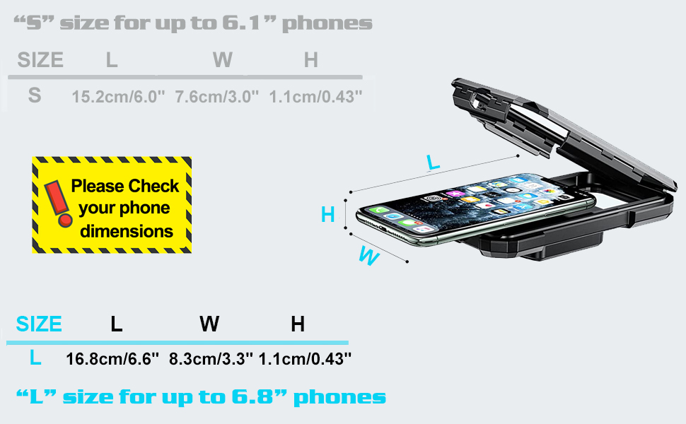 universal bike phone mount waterproof