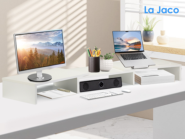 Dual Monitor Stand Riser for 2 Monitors