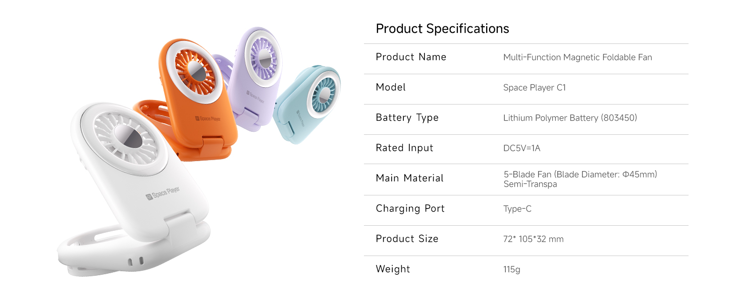 Magnetic phone fan