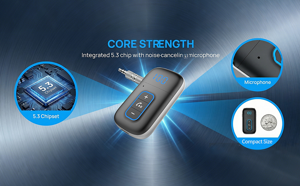 bluetooth 5.3 FM transmitter