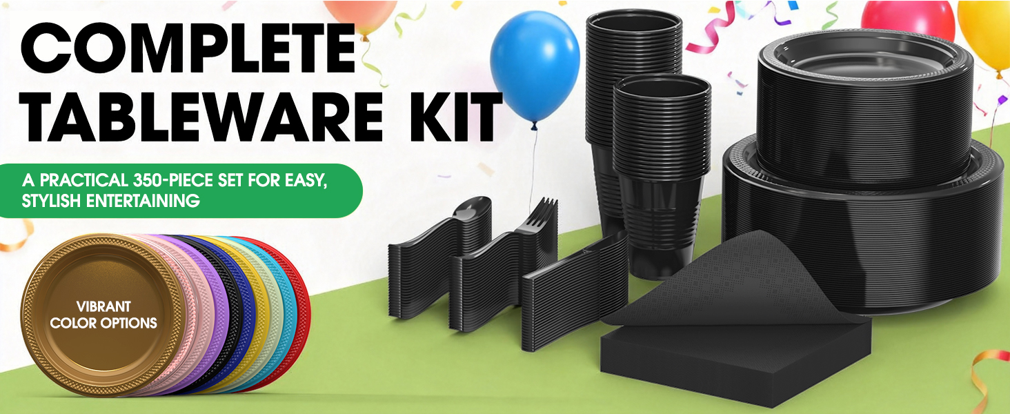 plastic plates for party