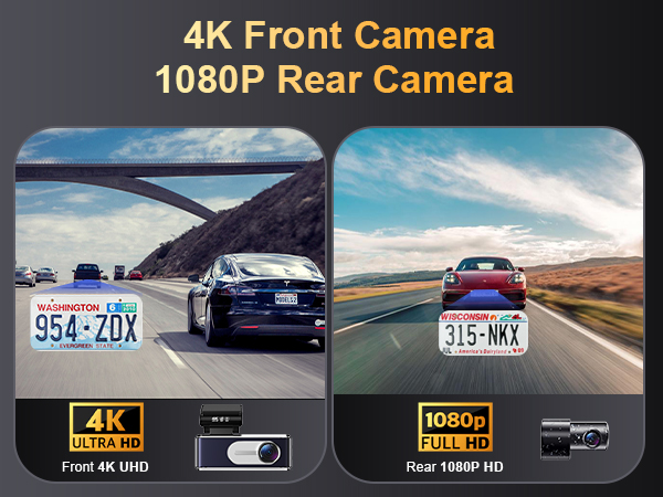 dash cam front and rear