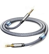 RIKSOIN Aux Cable-3.5mm Audio Cable with Magnetic Ring Supports[Hi-Fi,Shielded] Nylon Braided 3.5...