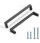 KNOKLOCK 10 Pack 5 Inch(128mm) Kitchen Cabinet Handles Matte Black Cabinet Pulls Kitchen Cabinet ...