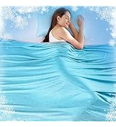 KMUSET Cooling Blanket Twin (60"x80"), Double Sided Summer Cooling Blankets for Hot Sleepers &amp; Ni...