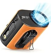 Portable Wearable Waist Fan,with Semiconductor Ice Cooler,10000mAh Rechargeable Clip On Belt Cool...