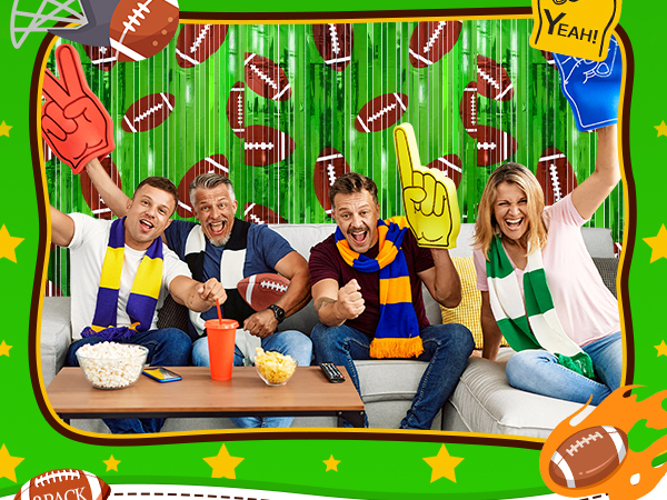football trunk or treat car decorations kit football backdrop