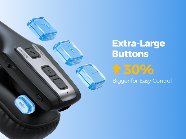 Lightweight Bluetooth Headset Microphone Trucker Headset Single-Ear Wireless Headphones