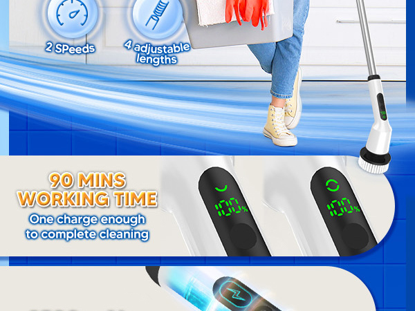 Electric Spin Scrubber for Cleaning
