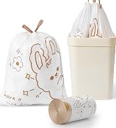 VOK 4 Gallons Rabbit Print Trash Bags 60 Counts