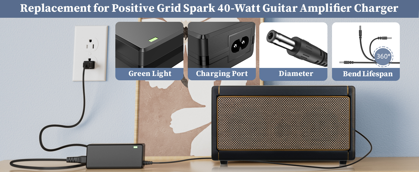 charger for Positive Grid Spark 40