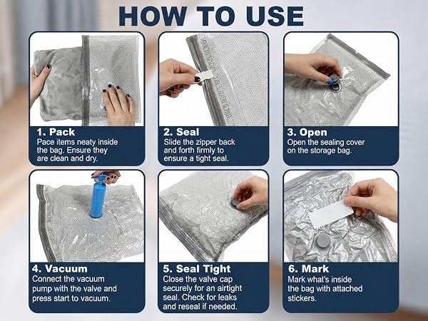 How to Use Vacuum Bags