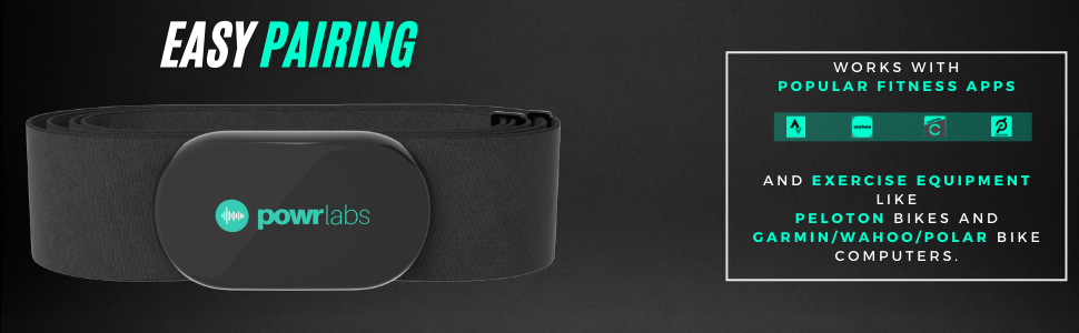 powr labs bluetooth chest heart rate monitor ant+ pairing