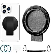 Fofvccv Magnetic Phone Belt Clip Holder with Anti-Theft Lanyard for iPhone Samsung Google Moto, H...