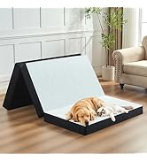 bedsmile 4 Inch Trifold Mattress, Twin Size Foldable Memory Foam Mattress with Viscose Derived fr...