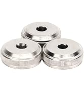 3Pcs Trumpet Valve Cap Silver Trumpet Valve Buttons Metal Silver Screw Piston for Trumpet Replace...