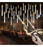 kakoya Flameless Floating Candles with Wand,30 Pcs Magic LED Hanging Taper Candles,Flickering Bat...