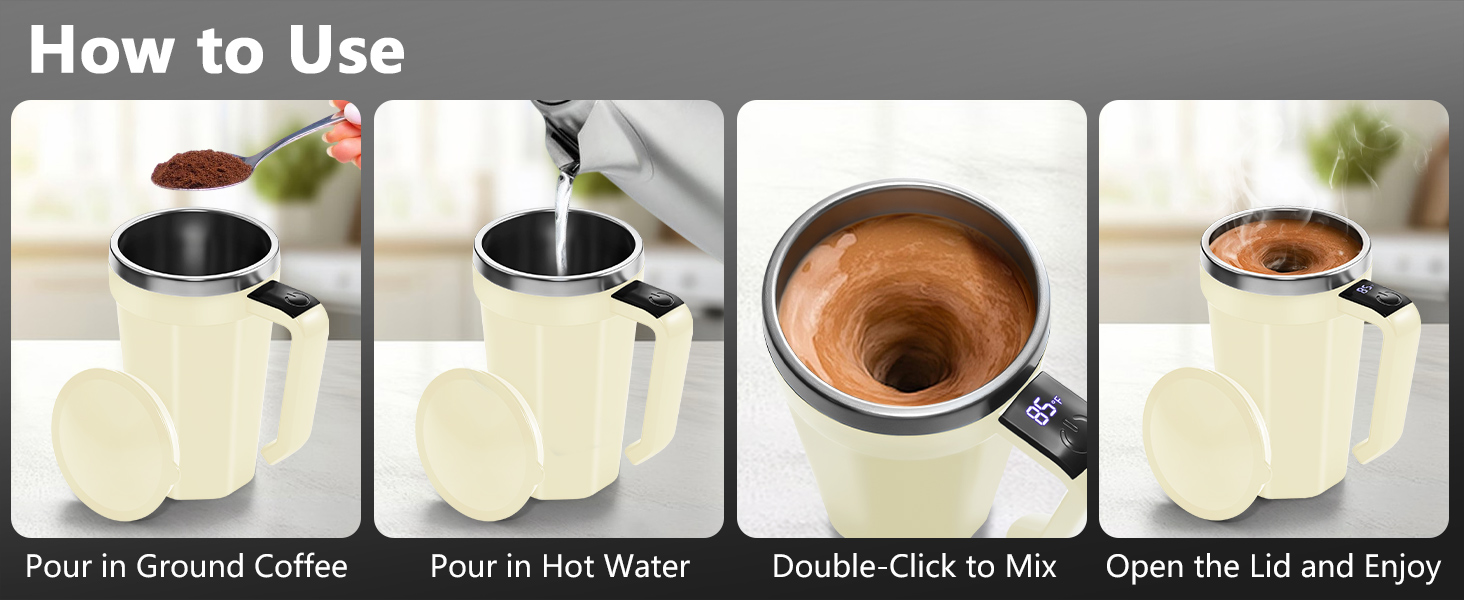 self stirring coffee mug