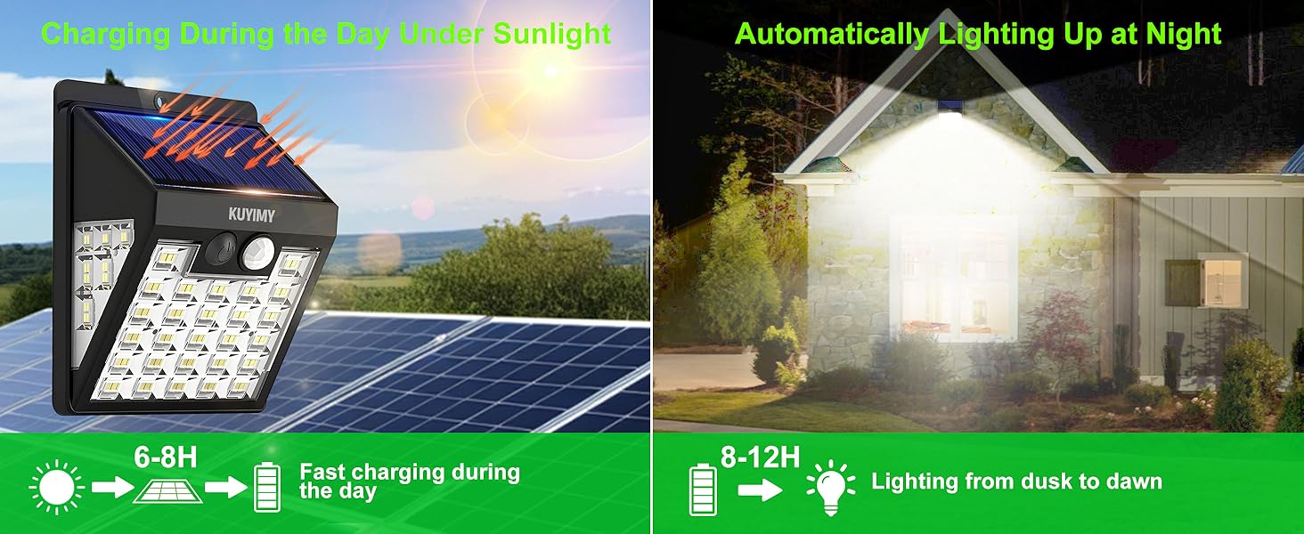 fence lights solar powered waterproof; solar outdoor wall lights; solar street lights outdoor