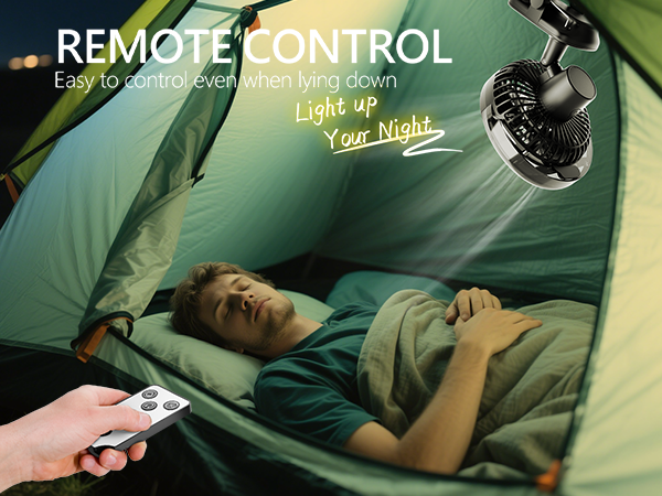 clip fan with remote