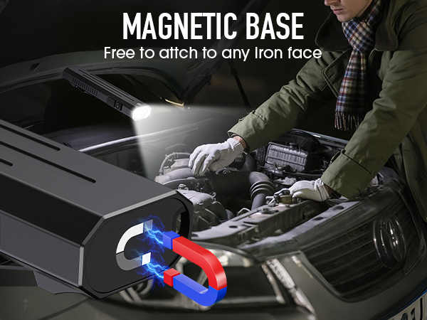 magnetic flat flashlight