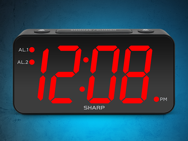 jumbo easy to see alarm clock for bedrooms bedside kitchen dorm kids room office garage