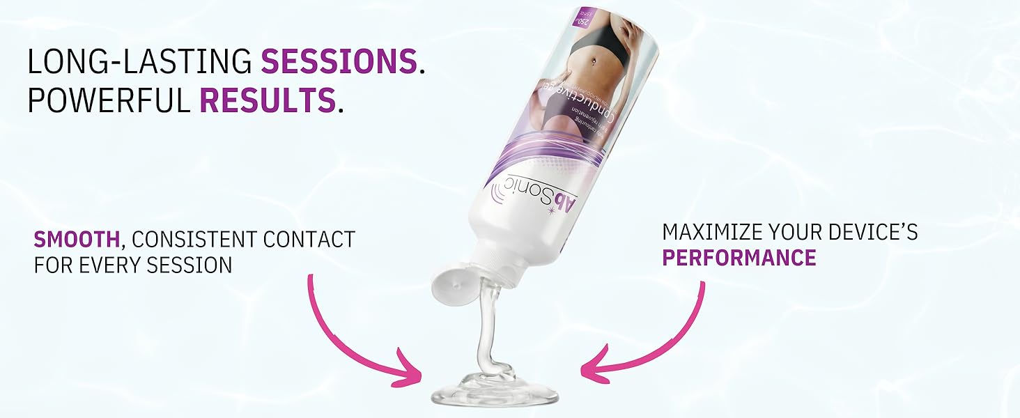 Absonic conductive gel for smooth and high-performance sessions