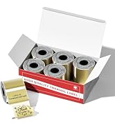 [6x230 pcs] Phomemo Gold Labels Thermal Square, 1.57"x1.18" (40x30mm) Compatible with M110/ M220/...