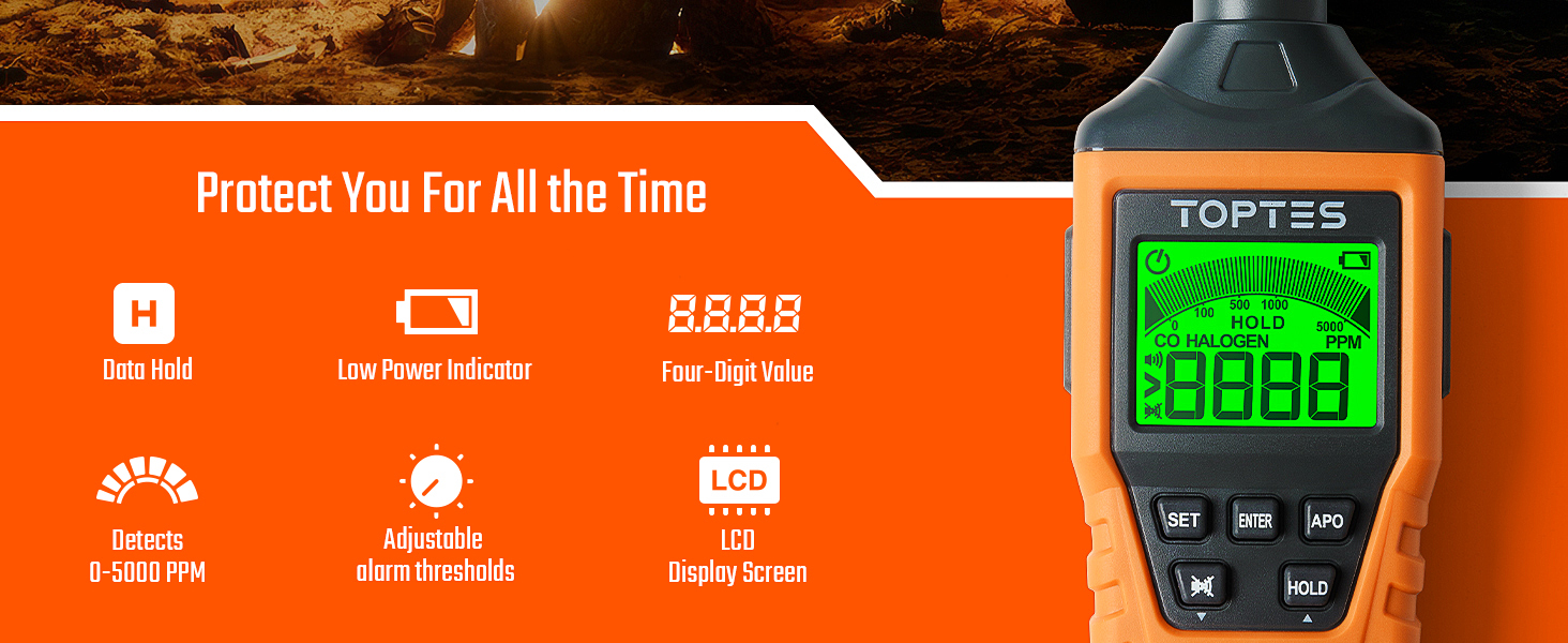 carbon monoxide detectors portable carbon monoxide detector for travel carbon detector camping