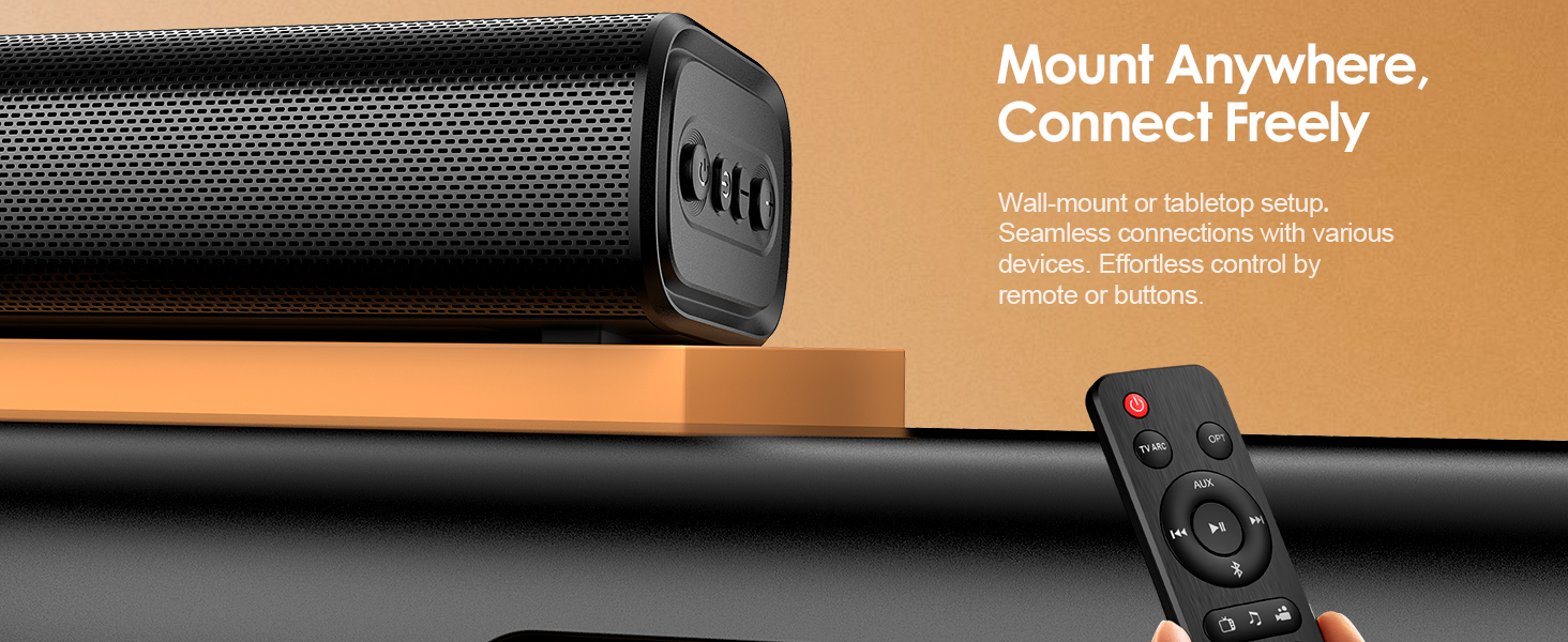 Rythflo bluetooth sound bar