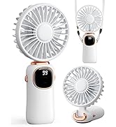 coldSky Portable Handheld Fan, 4000mAh Battery Operated 3 in 1 Multifunction Personal Travel Fan ...
