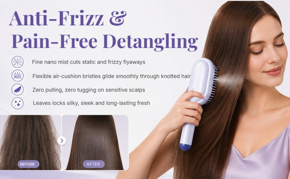 fine mist while brushing