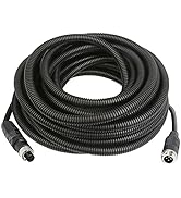 INSEETECH 4 Pin Camera Cable with Corrugation Tube Cover, Aviation Extension, 4 Pin Video Cable f...