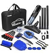 25PCS Car Detailing Kit Interior Cleaner, Car Interior Cleaning Kit with Cordless Handheld Vacuum...
