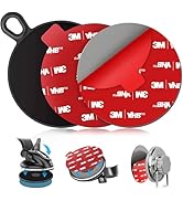 pop-tech Dashboard Adhesive Pad for Suction Cups: 75mm Car Dash Sticky Pad Mounting - Phone Holde...