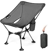 Gonex Portable Camping Chair, 6th Gen Lightweight Pop-up Folding Chair with Anti-Sinking Feet, 17...