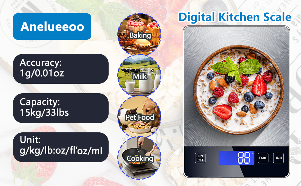 Food Scale Precision Kitchen Scale