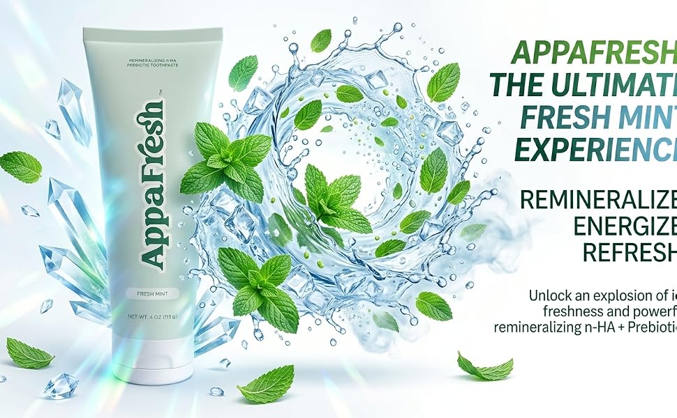 Fluoride Free Toothpaste - Hydroxyapatite Toothpaste 4oz for Enamel Repair