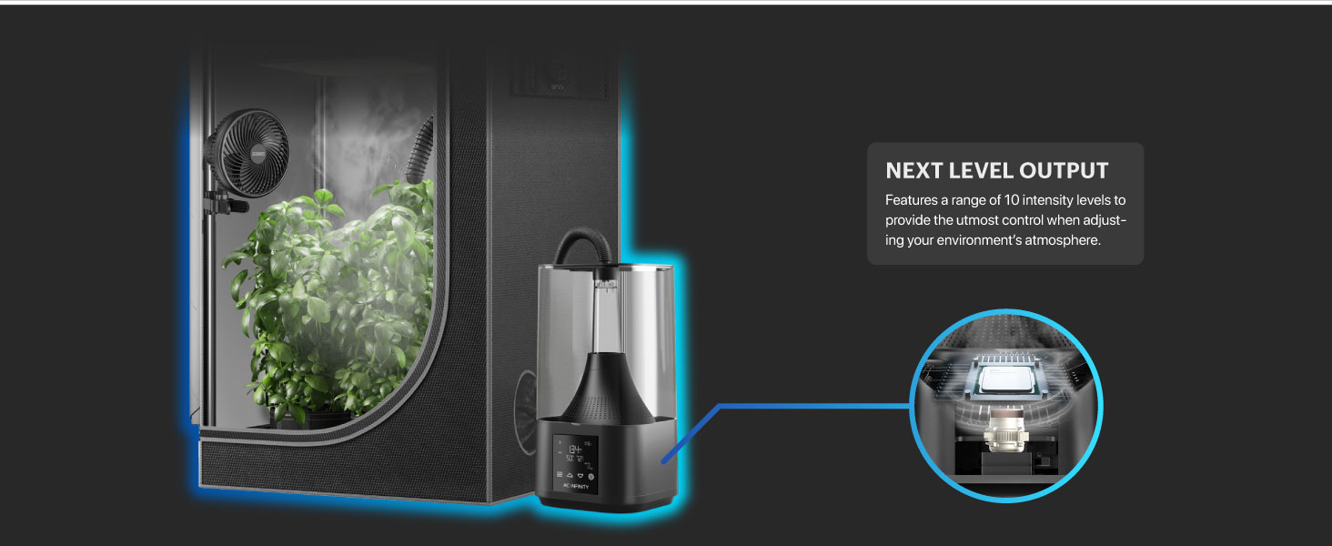 Plant Humidifier Humidity Balance Programming Indoor Room Humidifier Grow Tents Rooms Greenhouses