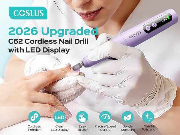 2026 Upgraded Cordless Nail Drill with LED Display