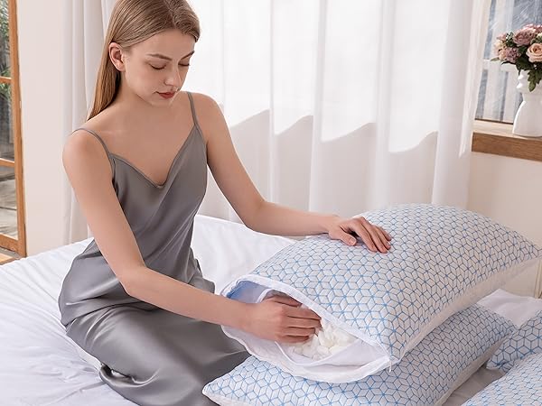 shredded memory foam pillows adjustable