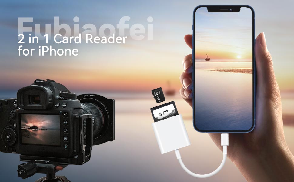 SD Card Reader for iPhone iPad Lightning USBC USB-C adapter TF Micro SD Viewer